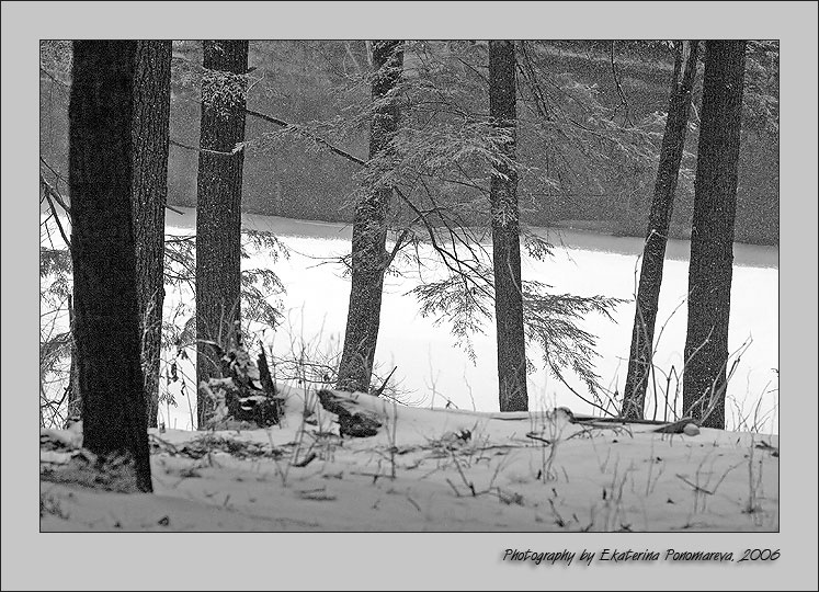 А снег идет, а снег идет.. snow black and white