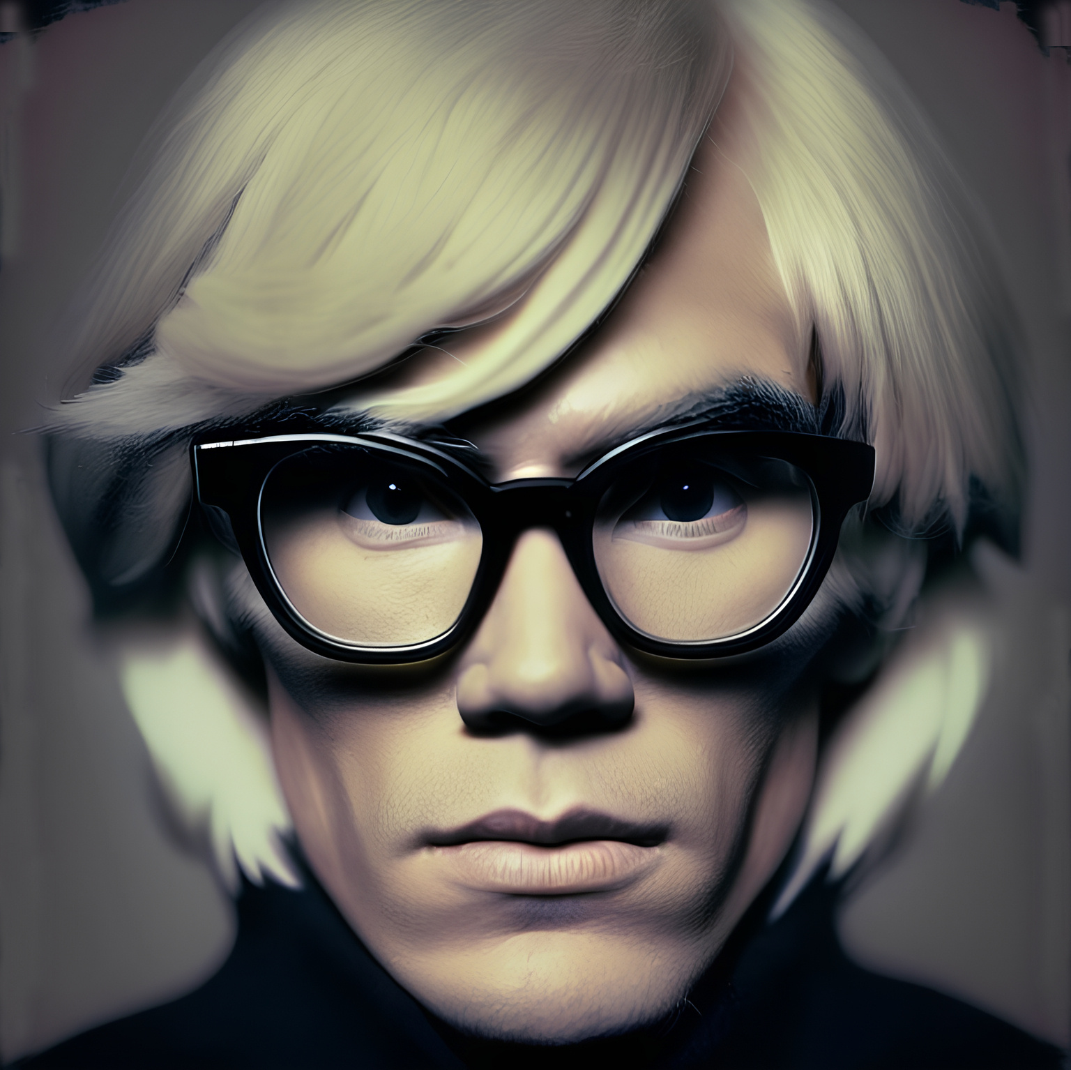 король поп-арта с помощью искусственного интеллекта Энди Уорхол Andy Warhol портрет