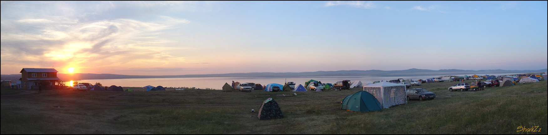 приют странников озеро закат приют панорама