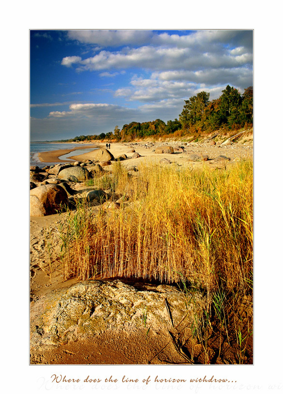 ~ Where does the line of horizon withdrow ~ 