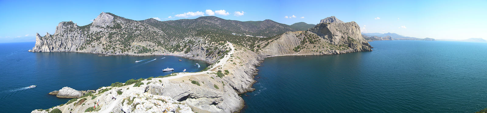 Мыс Капчик. панорама лето крым море мыс капчик