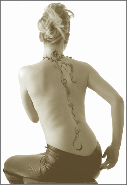 Nadya #1 девушка bodyart