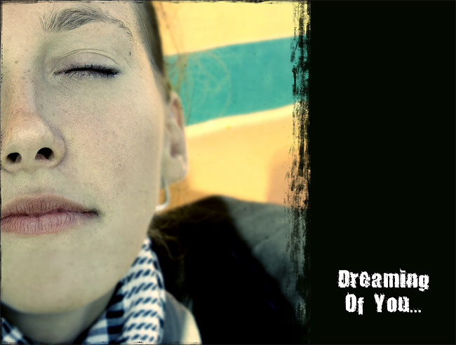 Dreaming of you девушка портрет открытка