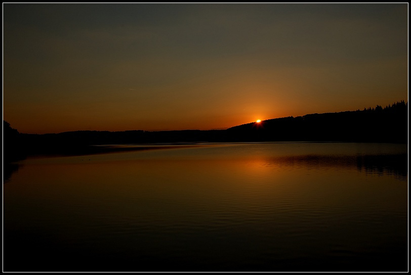 See See Möhnesee дамба закат солцне