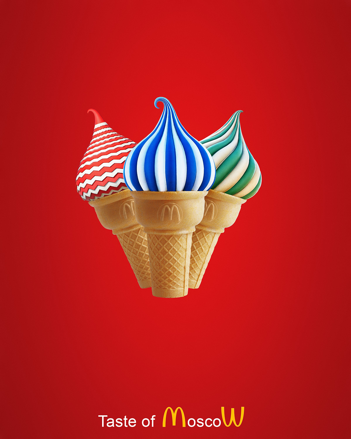 Taste of Moscow мороженое рожок mcdonalds