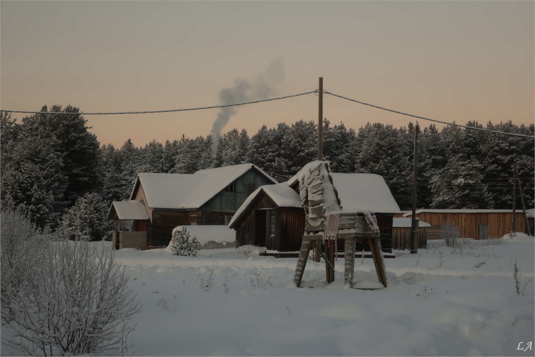 Кони веркольской породы фототренер Александр Мамакин Творческий Союз Снежный Лев Lihgra Advenyture фото Светланы Мамакиной Фотосайт Путешествие Россия Север Архангельская область Пинежский район село Веркола деревянный конь январь вечер