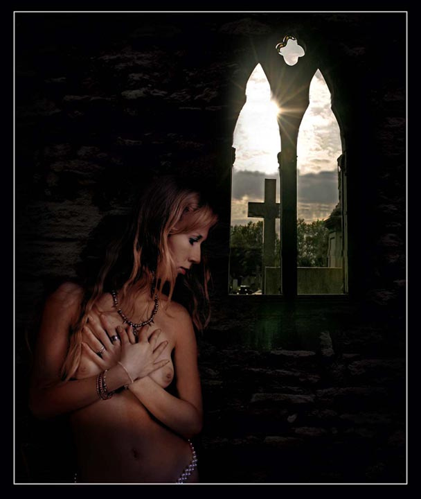 Window and girl window and girl