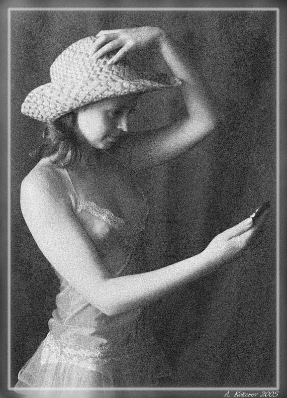 Девушка в шляпе ч/б девушка ню шляпа чб