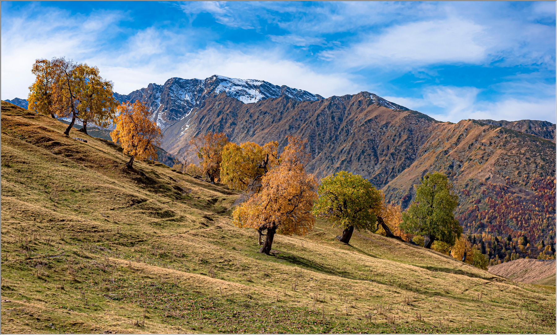Осень в горах природа