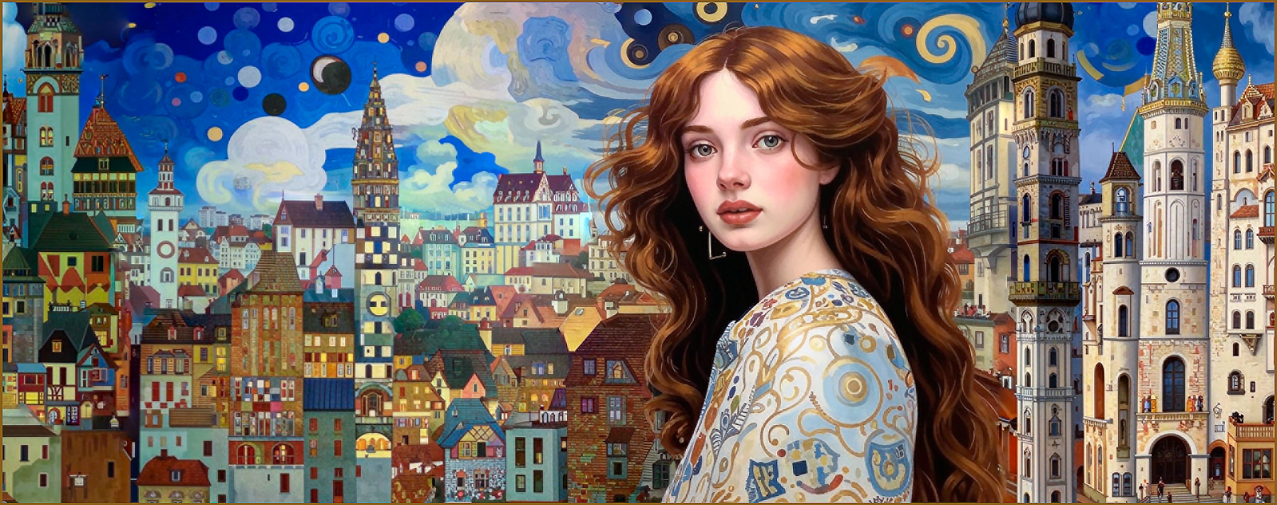 Если бы Климт рисовал город (3) 