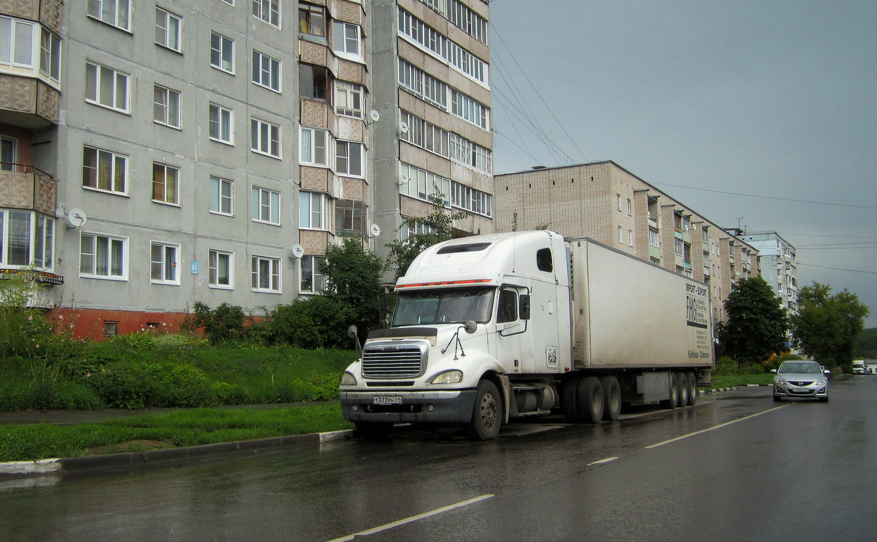 Американец Авто тягач улица город лето