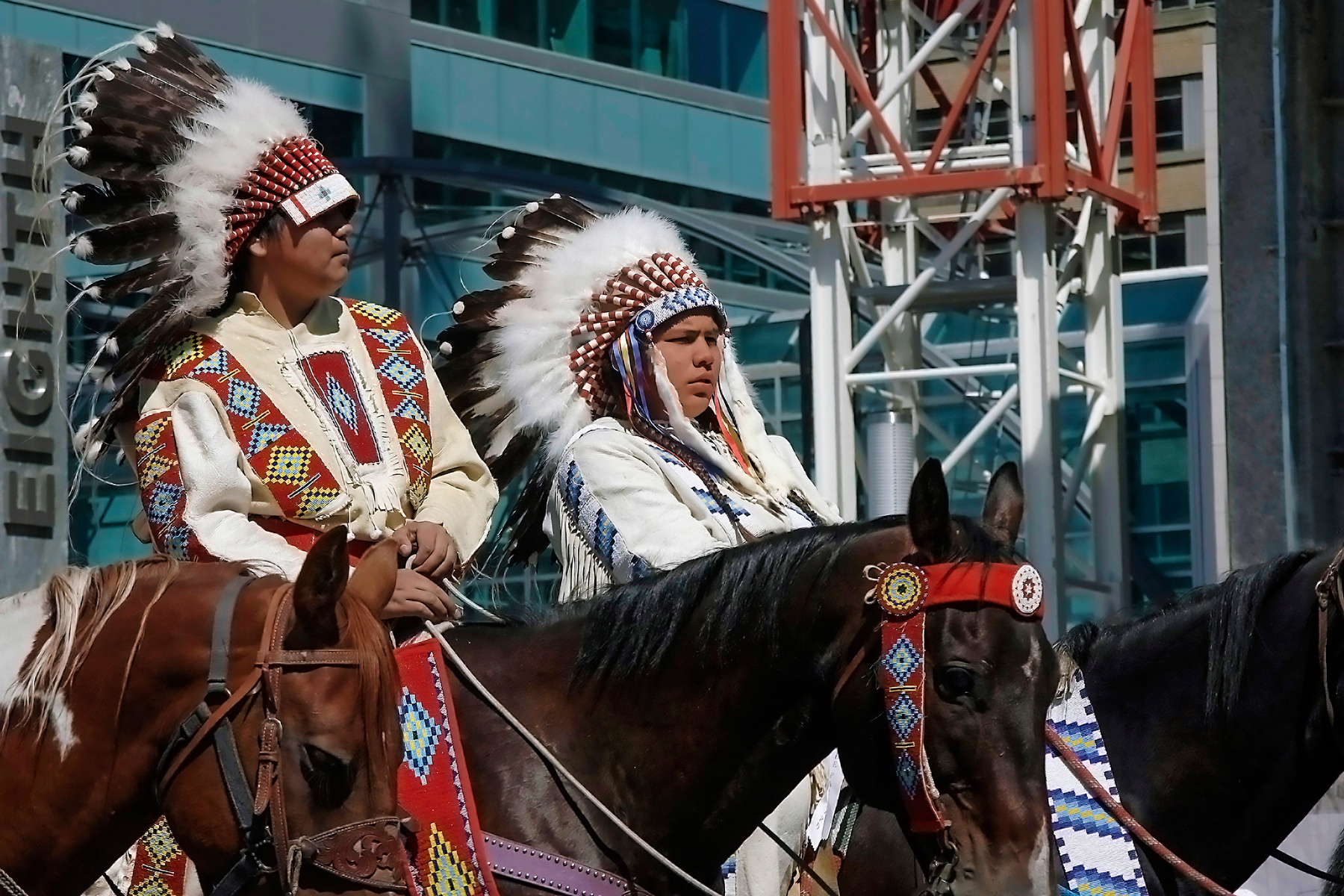 Серия "Stampide Parade" канадские индейцы племя Blackfoot Канада Stampide Parade