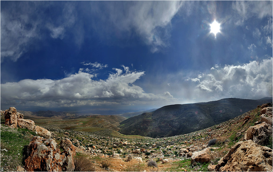 Вид на Иорданию с мицпе Алон, Самария Самария