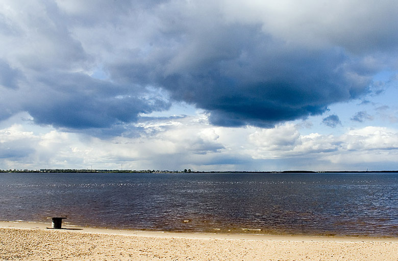 ***** Северная Двина, Облака, река