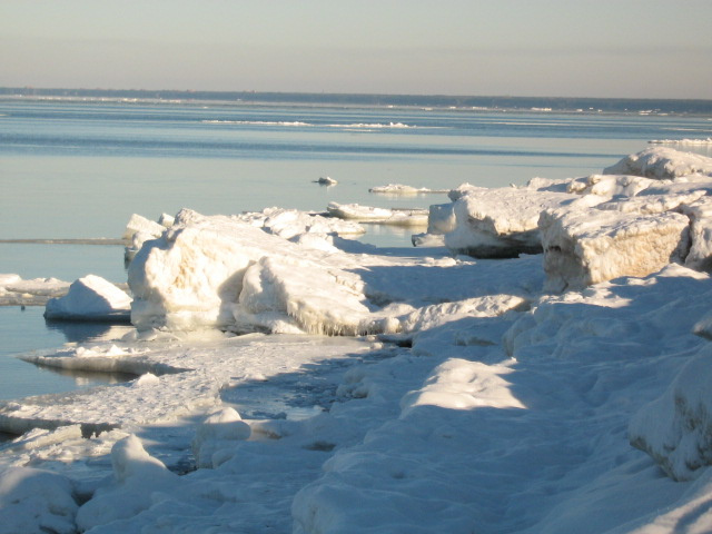 Зимний штиль зима,море,штиль