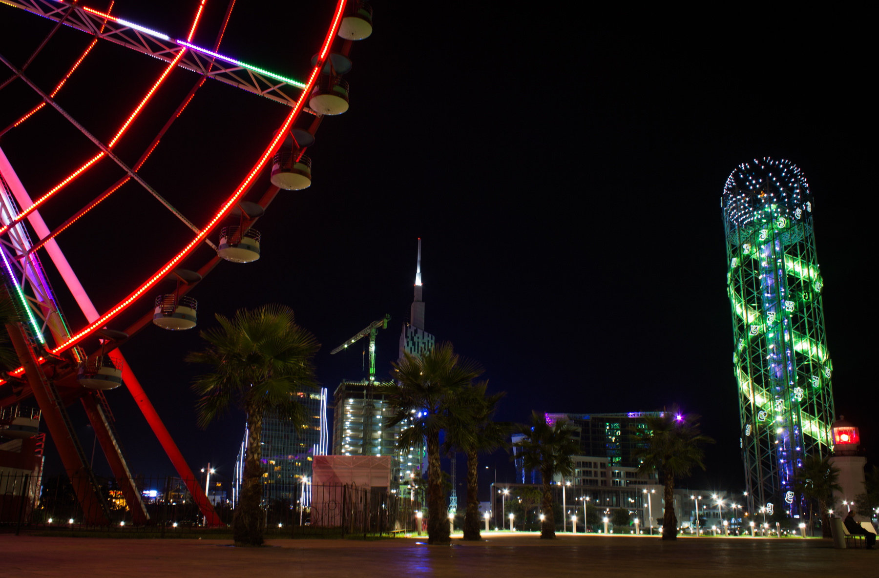 Batumi Night Батуми ночная съемка