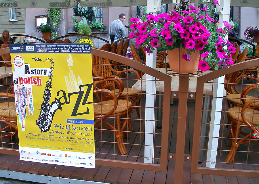Джаз и цветы в Варшаве warsaw, jazz, stare miasto