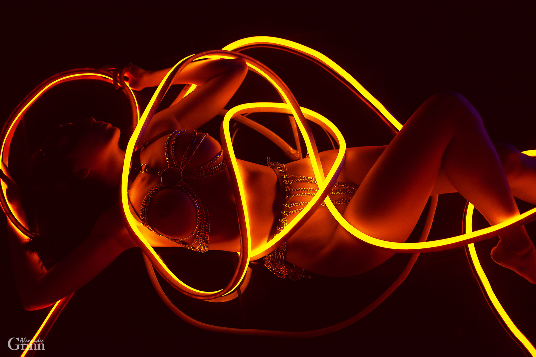 Orange neon neon