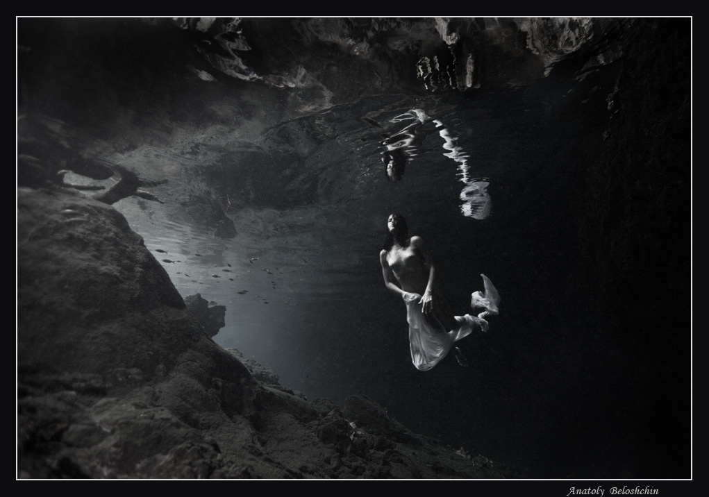 Уроборос ..... вариант ;) Подводное фото пещера Nahochnachich Мексика cave diving