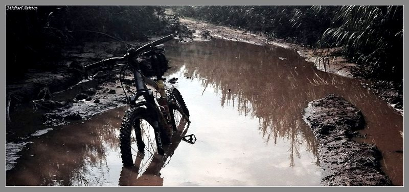 Приехали... велосипед грязь