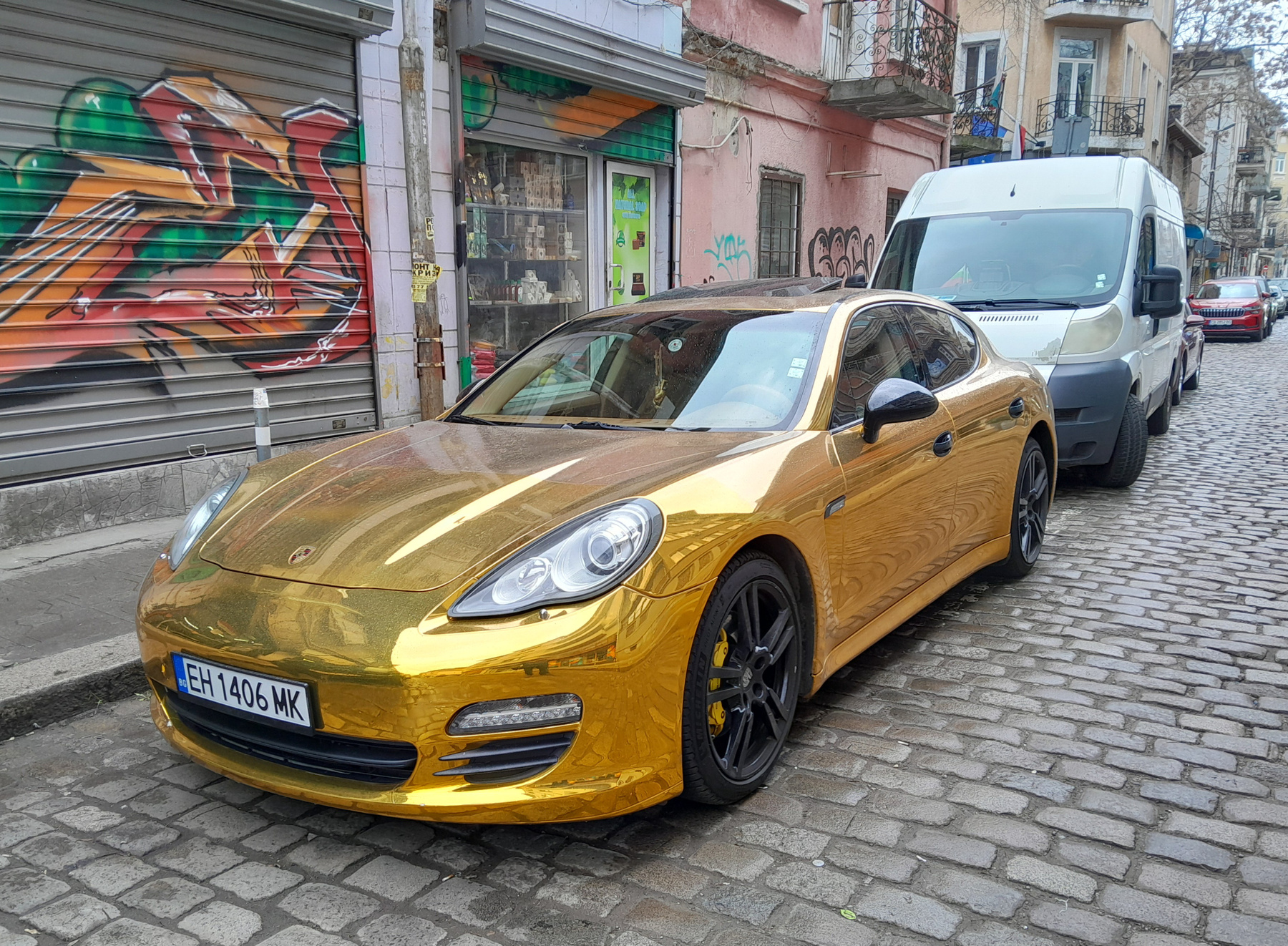 Золотое Porsche Техно город