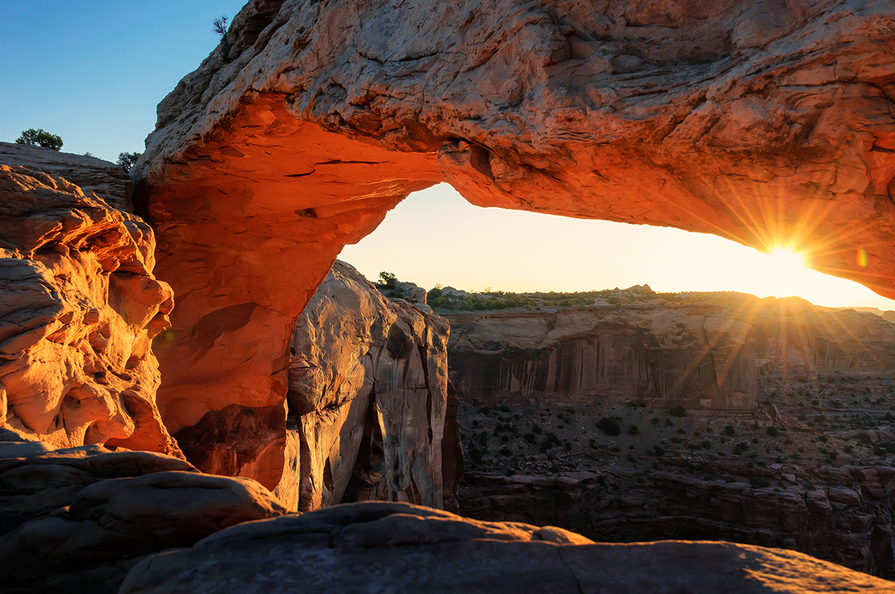 Рассвет Mesa arch Utah