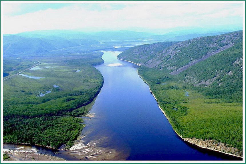 Восточная Сибирь. Становое нагорье пейзаж, аэрофото, Сибирь