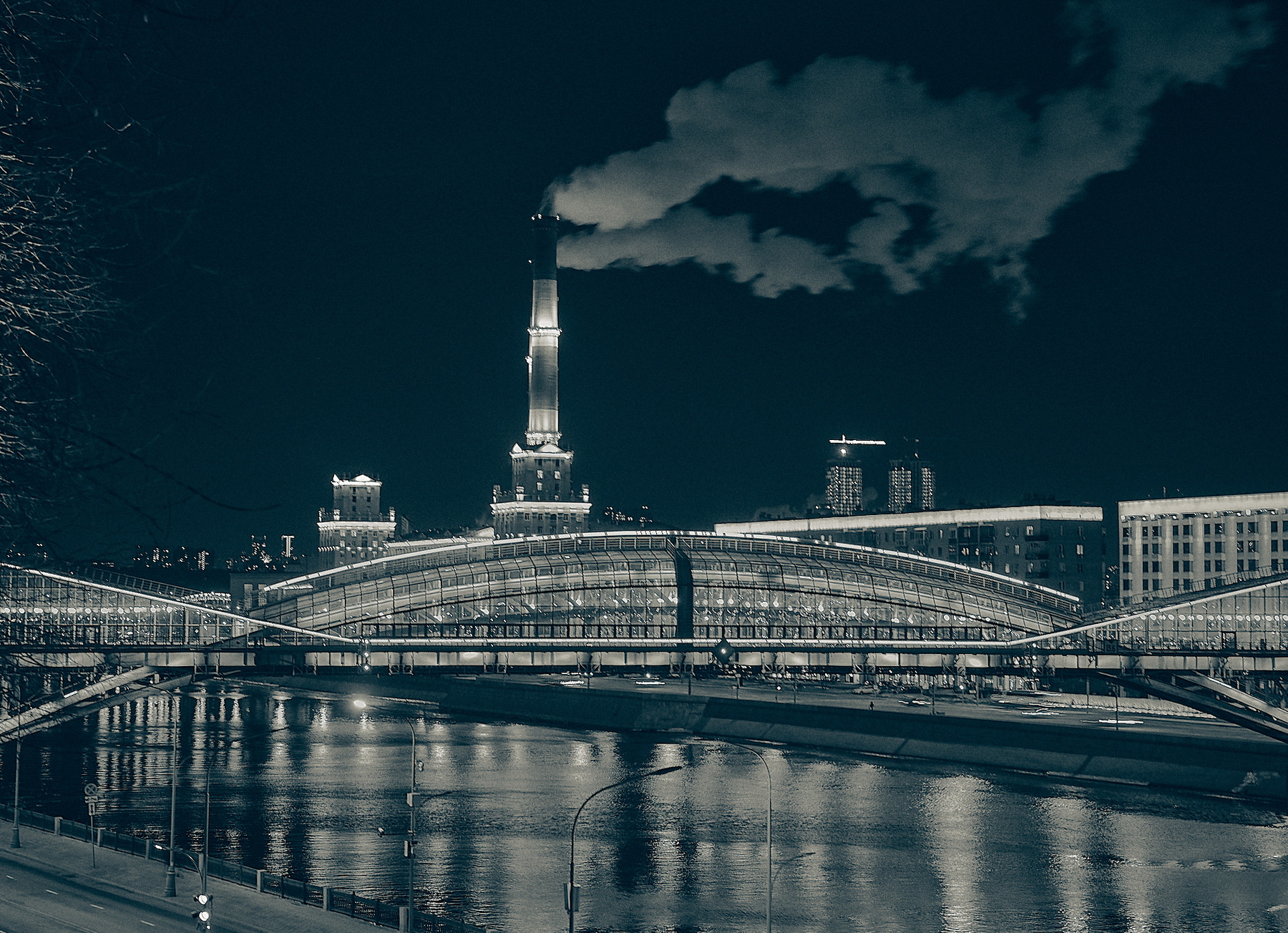 Мост Богдана Хмельницкого и ТЭЦ-12 