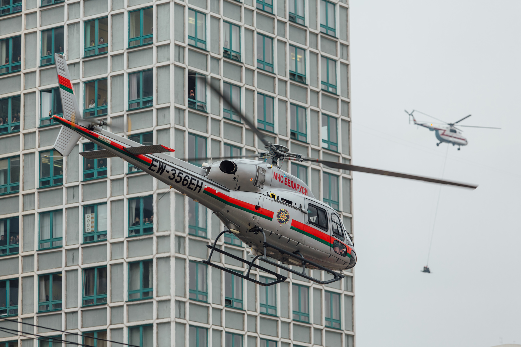 Eurocopter AS355NP Ecureuil 2 вертолет мчс минс беларусь учения Eurocopter пожар