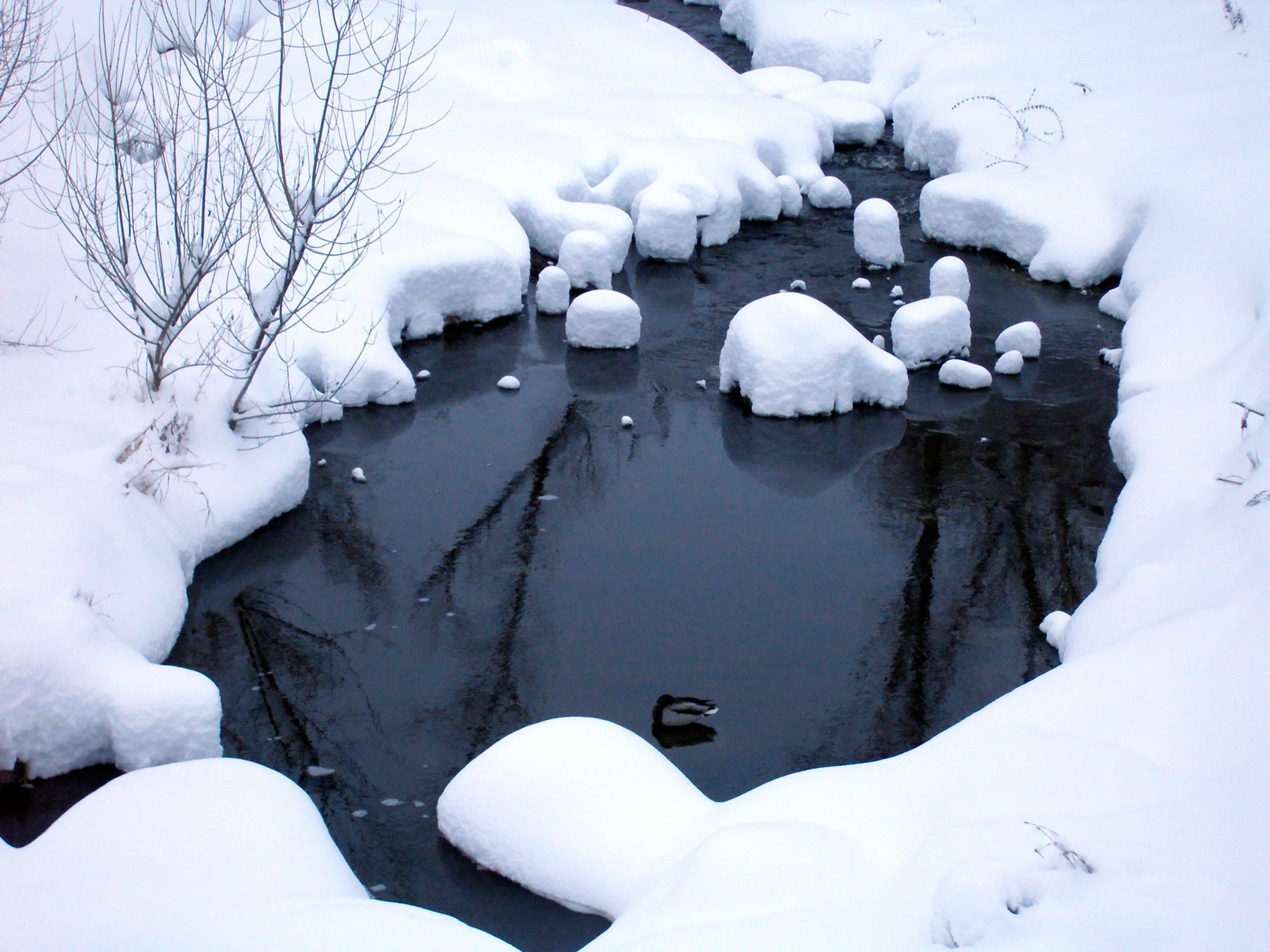 Зимнее озерцо природа зима вода