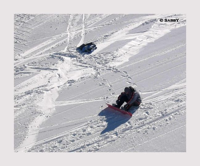 падение Snowboard sport