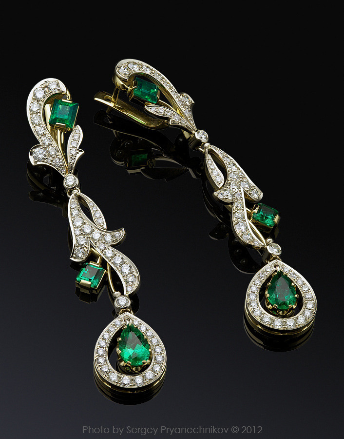 Ювелирный постер. Diamond Jewelry. Фотосъемка ювелирных изделий с бриллиантами и драгоценными камнями. Jewellery Photography Pryanechnikov Прянечников изумруды бриллианты Precious Gems