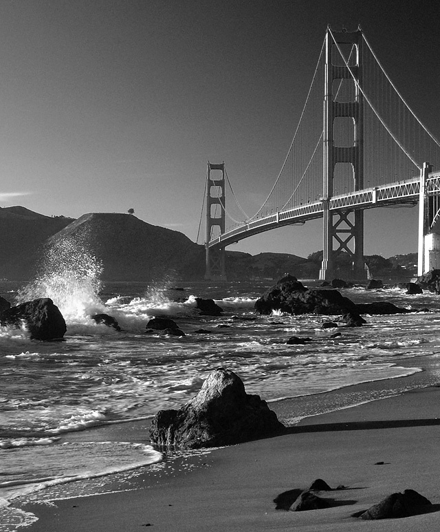 Bakers Beach Калифорния Сан-Франциско California San-Francisco Golden Gate Bakers Beach