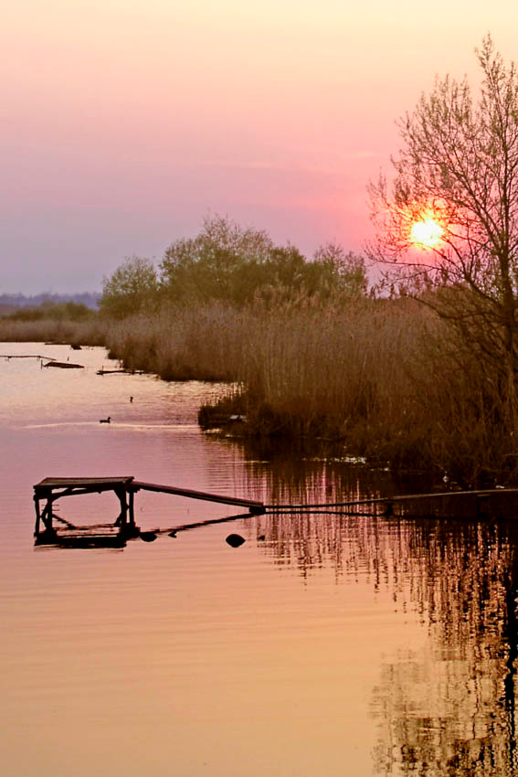 Закат закат озеро вода