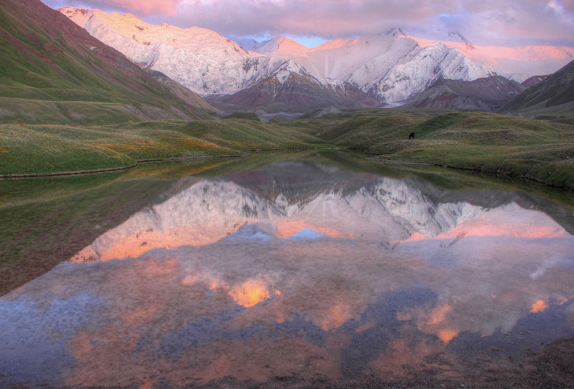 Закатные краски Памира. горы, памир, ачик-таш