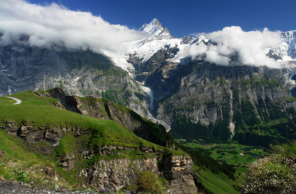 Schreckhorn Шрекхорн Альпы Гриндельвальд Schreckhorn Alpen Grindelwald