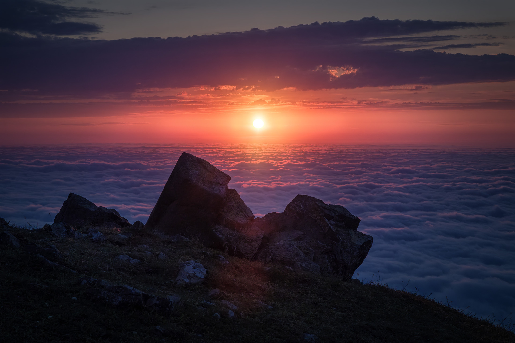 Gomis Mta Sunset sun sunset gomismta mountain spring clouds fog haze sky high nature landscape scenery travel outdoors georgia guria sakartvelo chizh