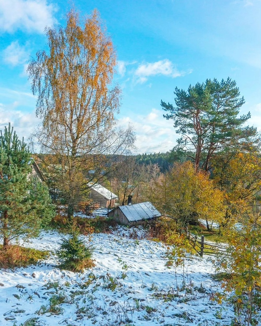 Встреча осени и зимы 