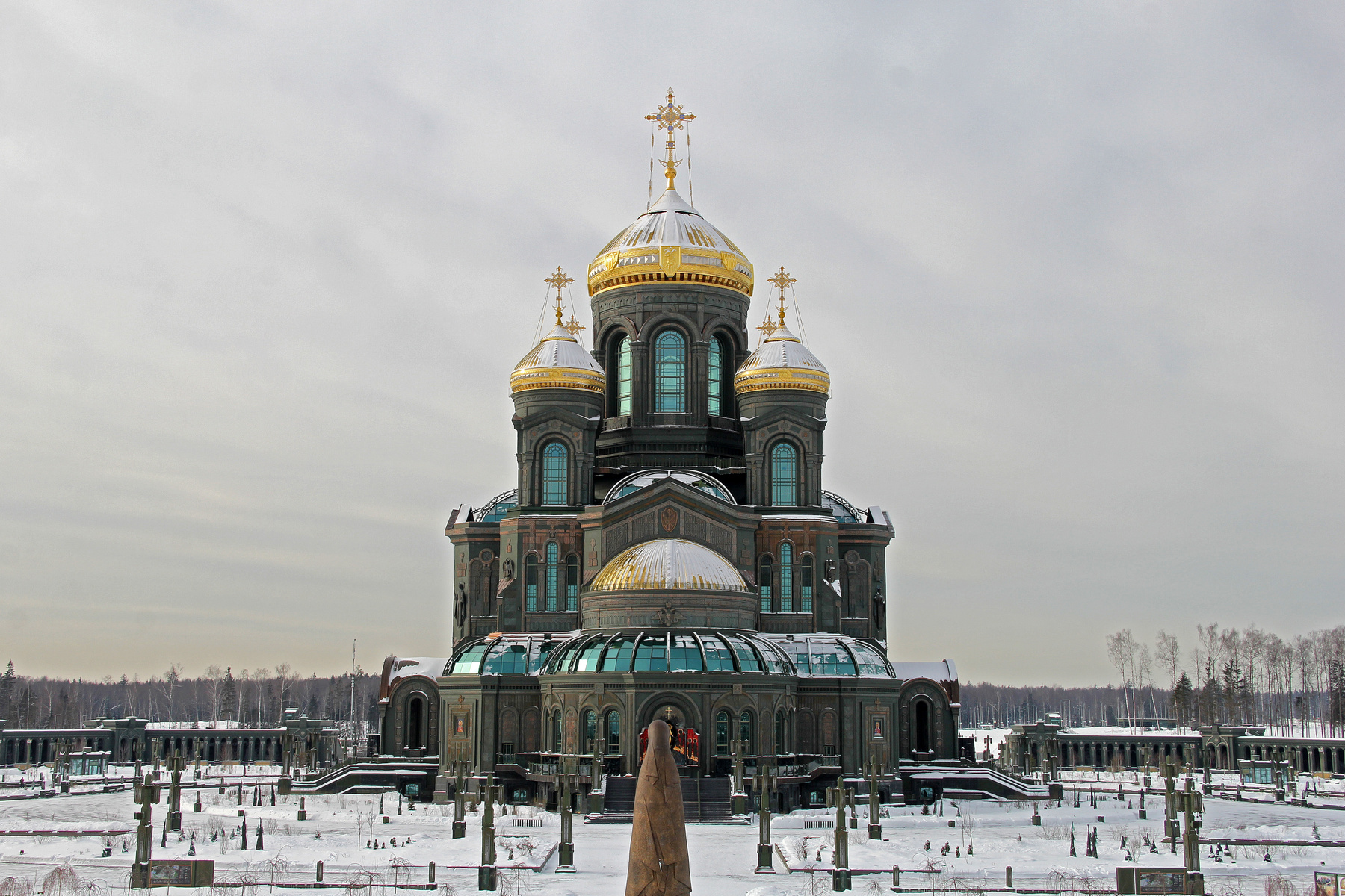 Воскресенский храм - главный храм Вооруженных Сил Российской Федерации. 23 февраля 2021 г. Кубинка Храм Архитектура