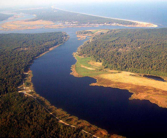 Latvia from above Airbaltic