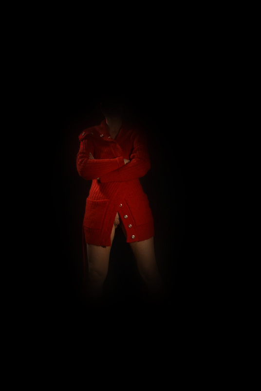 In the red. Girls, woman