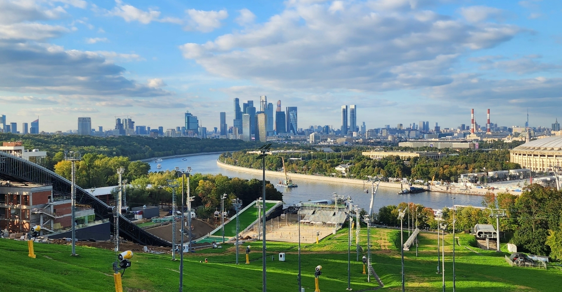 Вид с Воробьевых гор 