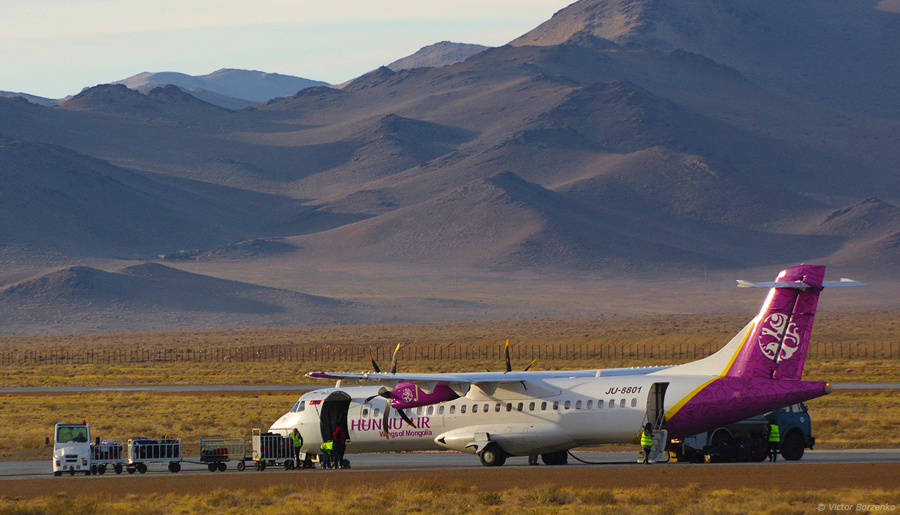 Hunnu Air Hunnu Air самолет монголия ATR-72