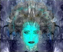 Holod tepla Glaza devushka portret fantaztika uzhas