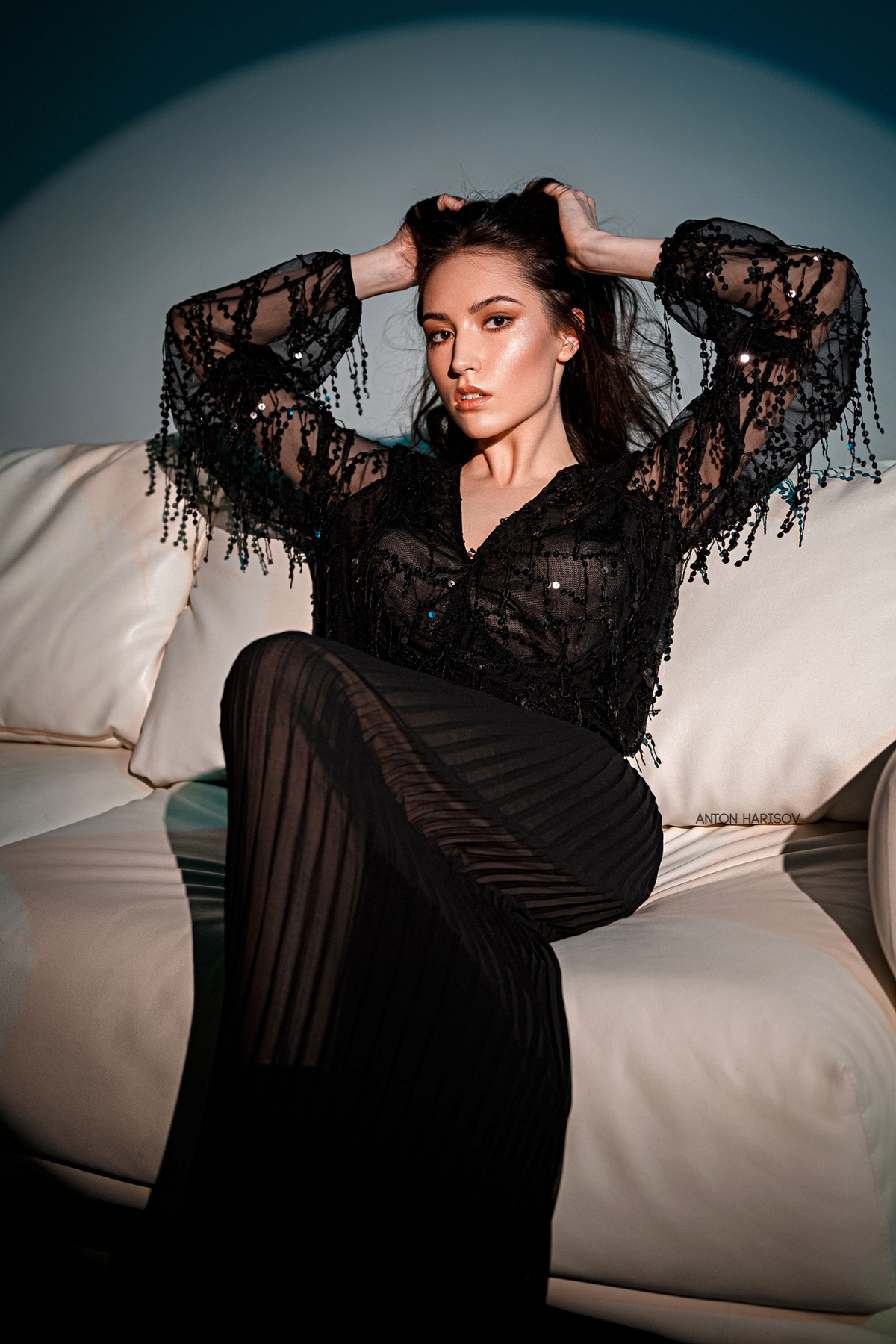 Maria portrait girl beauty eyes russian canon fashion woman art sexy femme movie mood cinematic inspiration daylight popular post-processing antonharisov fotoshi photography model