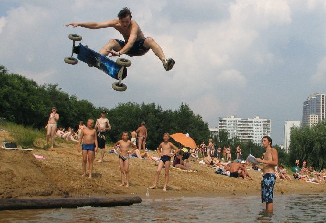 Moscow Strogino Dirt Waves (Water Challenge '04) Экстрим маунтинборд mountainboard
