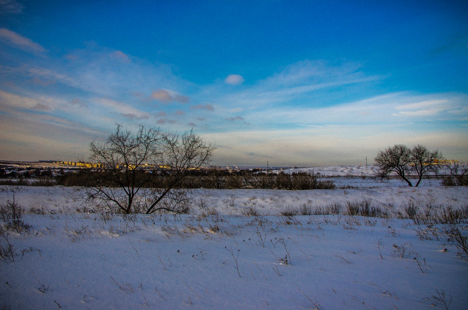 Зима за городом 