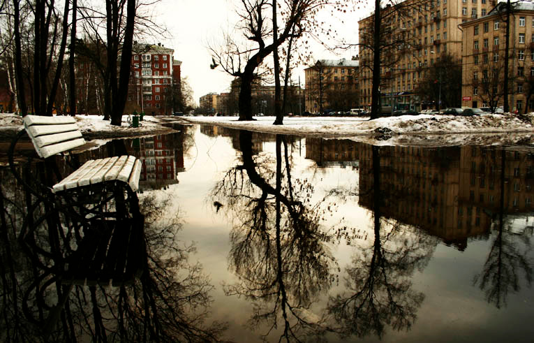 море весна весна лужи