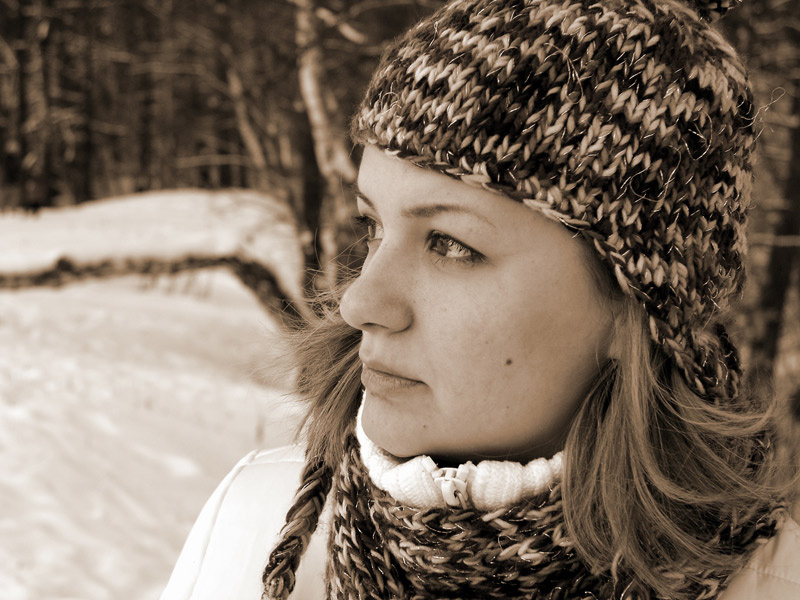*** Лена профиль сепия