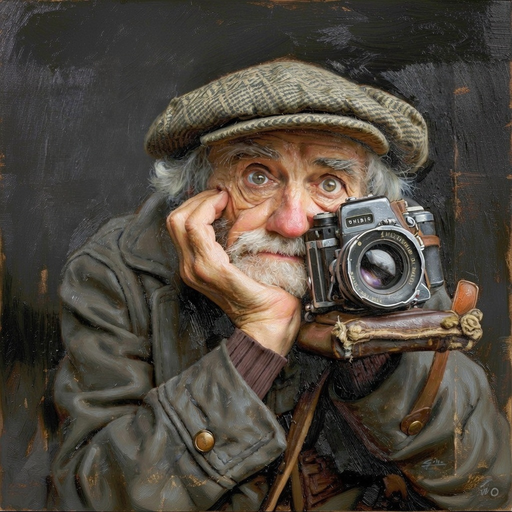 Автопортрет (почти)) Компьютерная графика портрет взрослого мужчины фотограф прошлый век